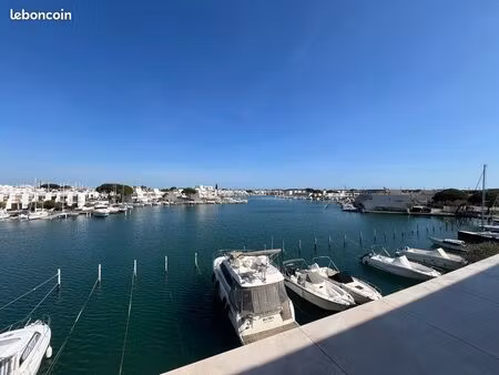 marina plage sud – t2 duplex de 60 m² (avec terrasse comprise) vue imprenable