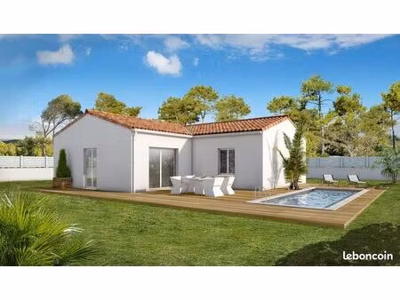 maison traditionnelle de plain-pied 90 m² avec terrain viabilisé de 359 m² à nizas (34320)
