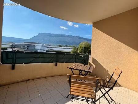 studio meublé 28 m² dont 7 m² de balcon - montbonnot saint martin ( inovallée en face inri
