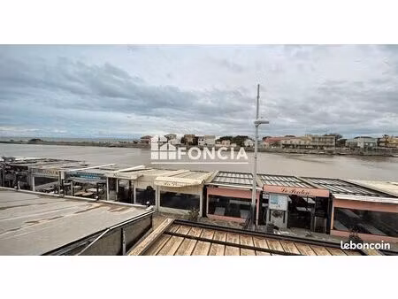 le grau d'agde  appartement t4 avec vue fleuve et mer