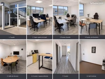 bureaux meublés à louer 121 m² – montpellier est / mauguio – 950 ht/mois
