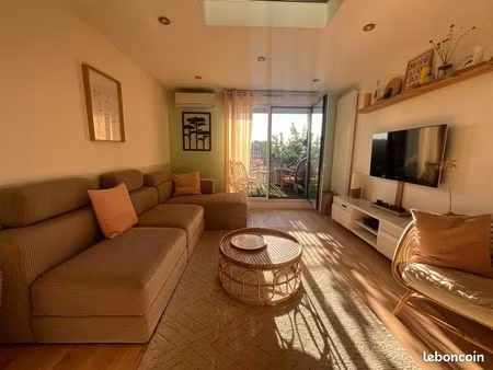 location - rare aux bassins à flot - duplex familial lumineux avec terrasse  loggia et par