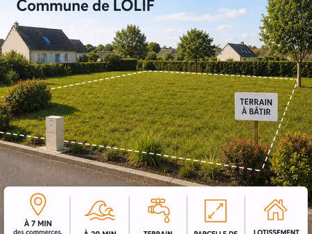 terrain a batir - 857m² - lolif