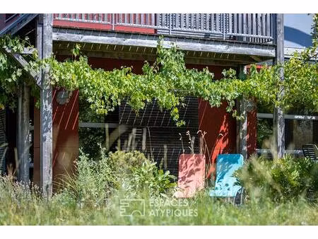 maison d'architecte bioclimatique et son environnement nature