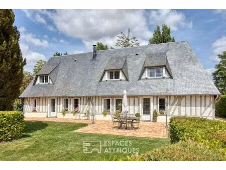 longère normande revisitée avec jardin et dépendance