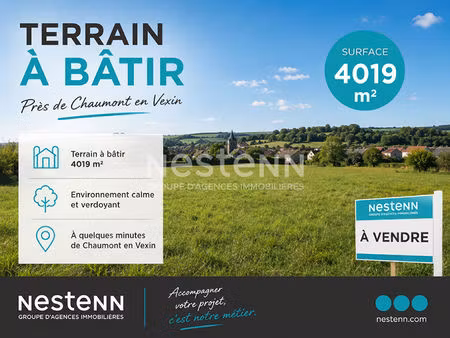 terrain chaumont en vexin 4019 m2