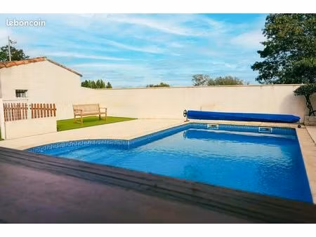 maison t4 meublée avec piscine - coursan