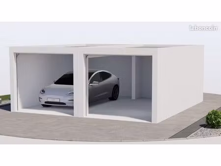 garage double avec lumiere et electricité