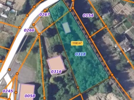 terrain constructible 1190m2 vue exceptionnel