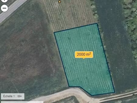 terrain constructible 2000m2