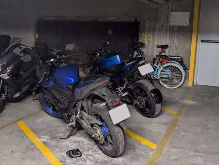 emplacement moto sécurisé en sous-sol – wattignies
