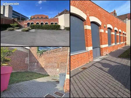 locaux 192m2 div – 6 parkings – cour/jardin privé