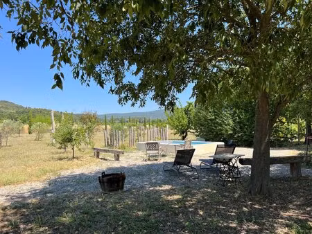mas restauré à vendre à saint saturnin les apt avec un beau jardin arboré  une piscine et.