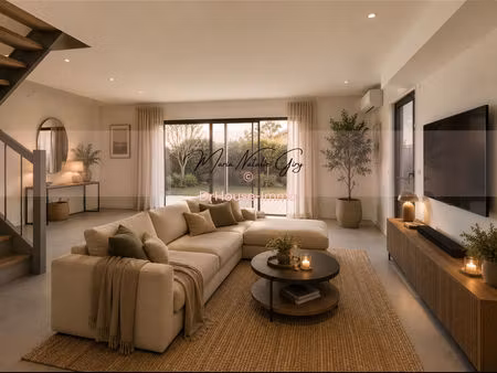 maison 110 m²  3 chambres + 1 bureau  garage  terrain 544 m²