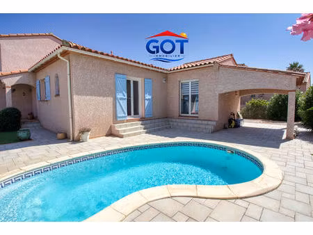 claira - villa 4 faces de 122 m² utiles avec piscine  garage et extérieur parfaitement amé