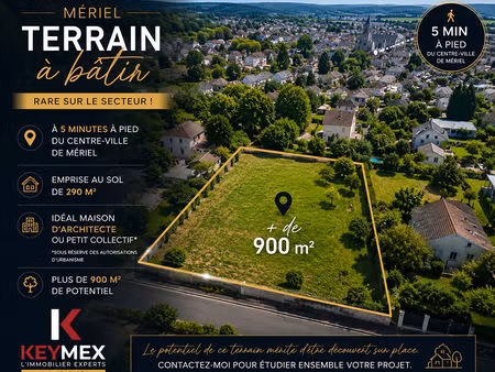 terrain meriel 950 m2