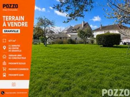vente terrain à granville (50400) : à vendre / 671m² granville