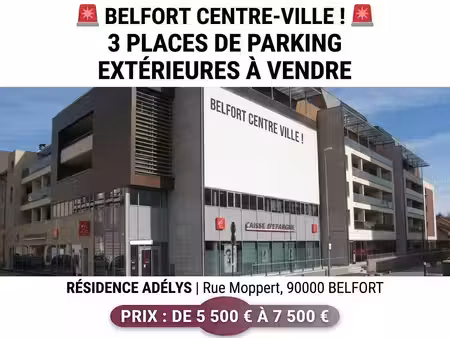 a vendre coeur de ville de belfort parking