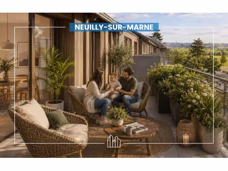 vente appartement neuf 4 pièces 86m2 neuilly-sur-marne - 429000 € - surface privée