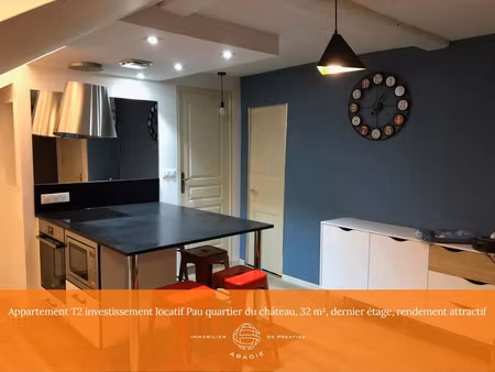 vente appartement 2 pièces 32m2 pau 64000 - 116600 € - surface privée