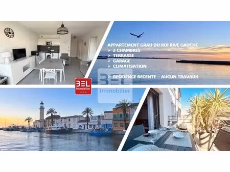 appartement t3 récent avec terrasse & garage – le grau-du-roi