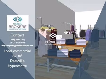 location commerce deauville 14800 87m²