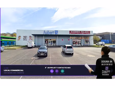 location locaux professionnels 1142 m² à saint maximin (60740)  12 300 €