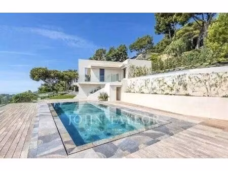 roquebrune cap martin domaine - villa contemporaine finie - vue mer panoramique- piscine -