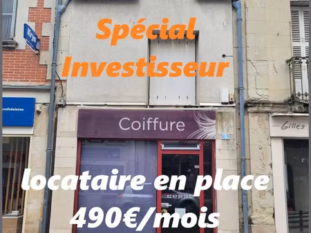 vente commerce 3 pièces 67 m² descartes (37160)