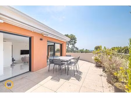 nice ouest – appartement-villa d'exception avec terrasse de 55 m²  vue mer et collines