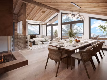 chalet de luxe à vendre dans le quartier les bossons les moussoux