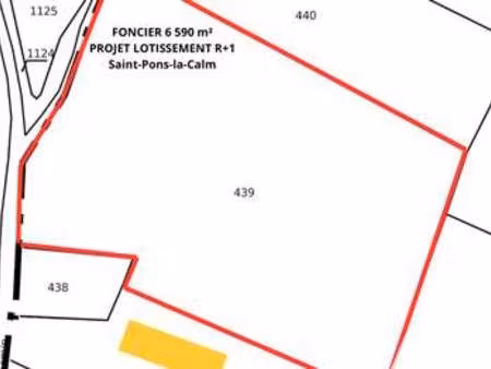 vente terrain à saint-pons-la-calm (30330) : à vendre / 6590m² saint-pons-la-calm