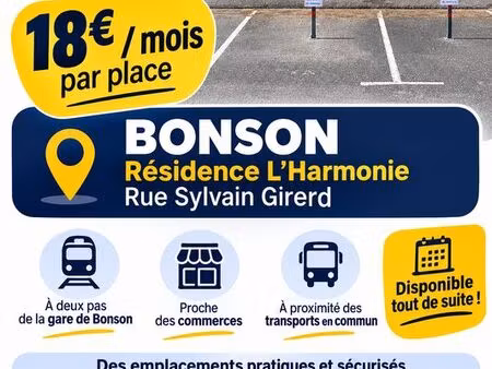 location place de parking