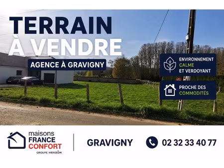 vente terrain 869 m² à tourneville (27930)  52 000 €
