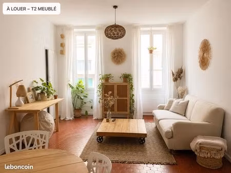 appartement meublé à louer libre le 23/08/2026 de 36m2 sur marseille 05