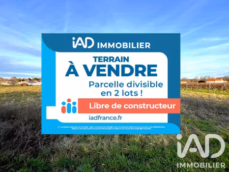 vente terrain à bâtir 1 900 m²