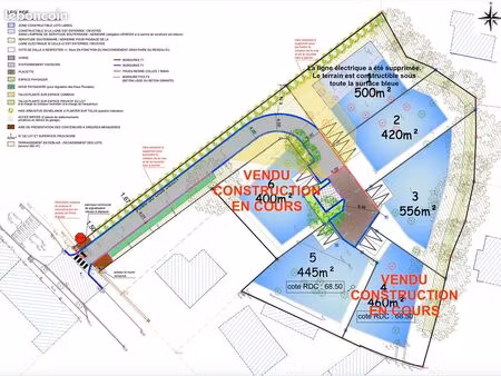 terrains constructibles 420m2. pluvigner