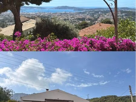 maison rénovée avec vue mer panoramique – quartier les 4 chemins des routes – toulon