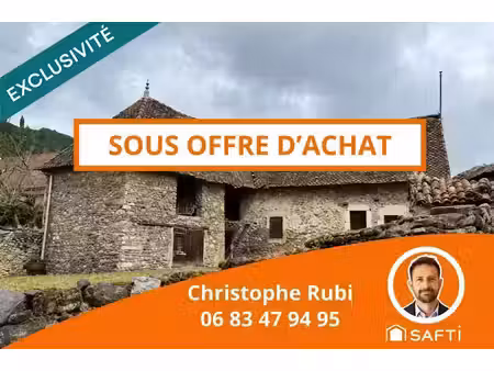vente maison 5 pièces 150 m² à saint-martin-de-la-cluze (38650)  117 000 €
