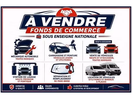 garage automobile sous enseigne nationale – affaire rentable  emplacement stratégique et f