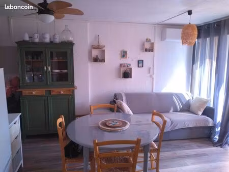 vend appartement climatisé tout équipé à port-leucate
