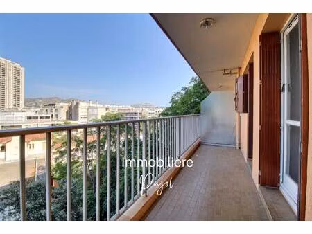 st giniez 13008 - t2 de 73m2 climatisé avec balcons et cave