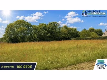 terrain 739 m² pleslin