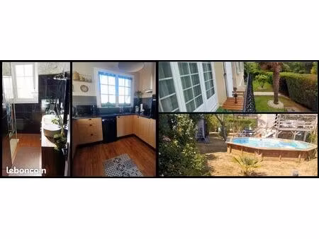 maison 6 pieces 160m2 avec piscine en bois