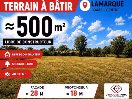 a batir libre de constructeur 500 m²