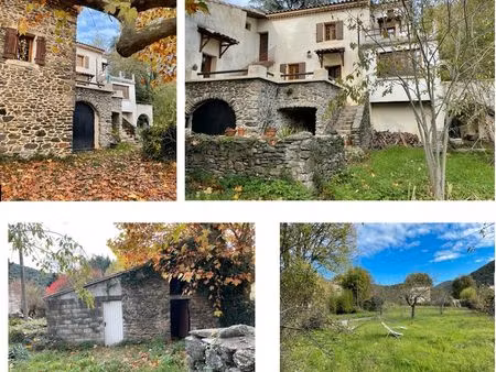 mas cevenol sur grand terrain morcelable  constructible et/ou piscinable