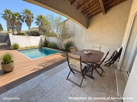 maison contemporaine 5 pièces – 101 m² – aigues-mortes – terrain piscinable – suite parent