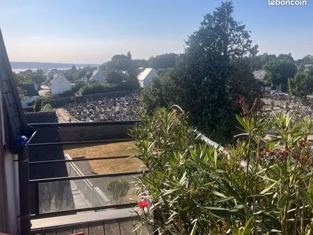 t3 meublé centre fouesnant vue jusqu’à la mer 2km