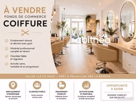 fond de commerce  salon de coiffure 30 m² béziers