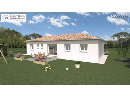 projet de construction d'une maison 81 55 m² avec terrain à cavignac (33)